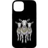 Cool 3 Hip Hop Trio Street Gold Chain Fu Custodia per iPhone 15 Plus Goat Rap Old School Retro Streetwear anni '80 '90 Tre