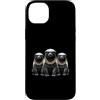 Cool 3 Hip Hop Trio Street Gold Chain Fu Custodia per iPhone 14 Plus Honey Badger Ratel Rap Old School, abbigliamento da strada retrò anni '80 e '90