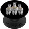 Cool 3 Hip Hop Trio Street Gold Chain Fu Lama Alpaca Rap Old School Retro Streetwear 80s 90s Three PopSockets PopGrip Adesivo
