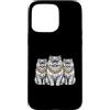 Cool 3 Hip Hop Trio Street Gold Chain Fu Custodia per iPhone 15 Pro Max Gatto persiano Rap Old School Retro Streetwear 80s 90s Tre