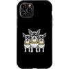 Cool 3 Hip Hop Trio Street Gold Chain Fu Custodia per iPhone 11 Pro Chihuahua Dog Rap Old School Retro Streetwear anni '80 '90 Tre