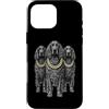 Cool 3 Hip Hop Trio Street Gold Chain Fu Custodia per iPhone 16 Pro Max Irish Setter Dog Rap Old School Retro Streetwear anni '80 '90