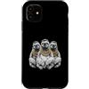 Cool 3 Hip Hop Trio Street Gold Chain Fu Custodia per iPhone 11 Bradipo Rap Old School Retro Streetwear 80s 90s Tre