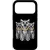Cool 3 Hip Hop Trio Street Gold Chain Fu Custodia per iPhone 17 Pro Max Lemur Anello Coda Rap Old School Retro Streetwear 80s 90s