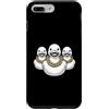 Cool 3 Hip Hop Trio Street Gold Chain Fu Custodia per iPhone 7 Plus/8 Plus Anatra di gomma Ducky Duckie Rap Old School Retro Streetwear anni '90