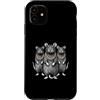 Cool 3 Hip Hop Trio Street Gold Chain Fu Custodia per iPhone 11 Rat Mouse Rap Old School Retro Streetwear 80s 90s Tre
