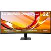 LG 34U601B-B Monitor UltraWide OLED, Classe E