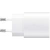 Samsung Caricatore USB C, adattatore CA 25 W Ultra Rapido, Ricarica Rapida, Samsung Caricabatterie Originale, Senza Cavo, Bianco
