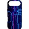 AI Hardware Microchip Tech Custodia per iPhone Air Computer Circuit Board Tech Grafico Nerd Geek
