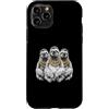 Cool 3 Hip Hop Trio Street Gold Chain Fu Custodia per iPhone 11 Pro Bradipo Rap Old School Retro Streetwear 80s 90s Tre