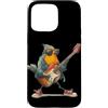 Rocking Robin Bird Outfit Custodia per iPhone 15 Pro Max Impressionante Robin Bird con chitarra elettrica per ragazzi e ragazze