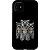 Cool 3 Hip Hop Trio Street Gold Chain Fu Custodia per iPhone 11 Lemur Anello Coda Rap Old School Retro Streetwear 80s 90s
