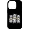 Cool 3 Hip Hop Trio Street Gold Chain Fu Custodia per iPhone 14 Pro Cavia Rap Old School Retro Streetwear 80s 90s Tre