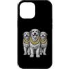Cool 3 Hip Hop Trio Street Gold Chain Fu Custodia per iPhone 12 Pro Max Irish Wolfhound Dog Rap Old School Retro Streetwear anni '80 '90