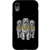 Cool 3 Hip Hop Trio Street Gold Chain Fu Custodia per iPhone XR Irish Wolfhound Dog Rap Old School Retro Streetwear anni '80 '90