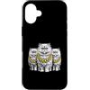 Cool 3 Hip Hop Trio Street Gold Chain Fu Custodia per iPhone 16 Plus Gatto persiano Rap Old School Retro Streetwear 80s 90s Tre