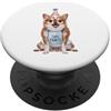 Chihuahua Puppy Lover PS Chihuahua Let's Pawty festa di compleanno amante dei cani PopSockets PopGrip Adesivo