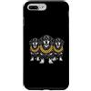 Cool 3 Hip Hop Trio Street Gold Chain Fu Custodia per iPhone 7 Plus/8 Plus Bassotto Doxie Rap Old School Retro Streetwear 80s 90s