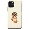 Paws In Socks Studio Custodia per iPhone 11 Pro Simpatico riccio in un comodo calzino da bambino Hedgie Mom Cutecore