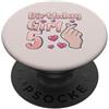 Girls Birthday Korean Kids K Pop Fan K-P Compleanno Ragazza 5 Anni 5 Coreano Pop Love K-Pop PopSockets PopGrip Adesivo