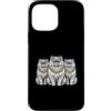 Cool 3 Hip Hop Trio Street Gold Chain Fu Custodia per iPhone 13 Pro Max Gatto persiano Rap Old School Retro Streetwear 80s 90s Tre