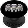 Cool 3 Hip Hop Trio Street Gold Chain Fu Shih Tzu Dog Rap Old School Retro Streetwear anni '80 '90 Tre PopSockets PopGrip Adesivo