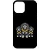 Cool 3 Hip Hop Trio Street Gold Chain Fu Custodia per iPhone 12 mini Bassotto Doxie Rap Old School Retro Streetwear 80s 90s