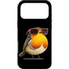 Robin Bird Outfit Custodia per iPhone 17 Pro Max Grazioso uccello con occhiali per gli amanti di pettirossi e piume