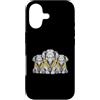 Cool 3 Hip Hop Trio Street Gold Chain Fu Custodia per iPhone 17 Elefante Rap Old School Retro Streetwear 80s 90s Tre