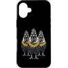 Cool 3 Hip Hop Trio Street Gold Chain Fu Custodia per iPhone 16 Plus Pollo Gallo Gallina Rap Old School Retro Streetwear 80s 90s