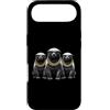 Cool 3 Hip Hop Trio Street Gold Chain Fu Custodia per iPhone Air Honey Badger Ratel Rap Old School, abbigliamento da strada retrò anni '80 e '90