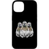Cool 3 Hip Hop Trio Street Gold Chain Fu Custodia per iPhone 13 Bradipo Rap Old School Retro Streetwear 80s 90s Tre