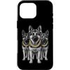 Cool 3 Hip Hop Trio Street Gold Chain Fu Custodia per iPhone 16 Pro Max Pastore Tedesco Rap Old School Retro Streetwear 80s 90s