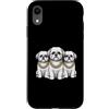 Cool 3 Hip Hop Trio Street Gold Chain Fu Custodia per iPhone XR Shih Tzu Dog Rap Old School Retro Streetwear anni '80 '90 Tre