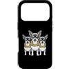 Cool 3 Hip Hop Trio Street Gold Chain Fu Custodia per iPhone 17 Pro Chihuahua Dog Rap Old School Retro Streetwear anni '80 '90 Tre