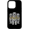 Cool 3 Hip Hop Trio Street Gold Chain Fu Custodia per iPhone 15 Pro Max Irish Wolfhound Dog Rap Old School Retro Streetwear anni '80 '90