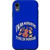 Music Triangle Custodia per iPhone XR Tipo acustico di persona Strumenti musicisti