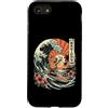 Tropical Tile Fun Custodia per iPhone SE (2020) / 7/8 Mahjong Time Capybara Surf Retro Wave Tramonto