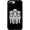 Cool 3 Hip Hop Trio Street Gold Chain Fu Custodia per iPhone 7 Plus/8 Plus Golden Retriever Rap Old School Retro Streetwear anni '80 e '90