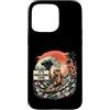 Mahjong Capybara Fun Custodia per iPhone 15 Pro Max Capybara Surfing Mahjong Time Tropical Beach Wave