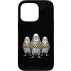 Cool 3 Hip Hop Trio Street Gold Chain Fu Custodia per iPhone 13 Pro Parrocchetto Uccello Budgie Rap Old School Retro Streetwear 80s 90s