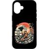 Mahjong Capybara Fun Custodia per iPhone 16 Capybara Surfing Mahjong Time Tropical Beach Wave