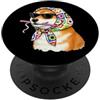 Vintage Retro Knitting Cute Lover Women Shiba Inu Dog Granny Square Crochet Yarn Crochet Lover PopSockets PopGrip Adesivo