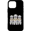 Cool 3 Hip Hop Trio Street Gold Chain Fu Custodia per iPhone 16 Pro Max Golden Retriever Rap Old School Retro Streetwear anni '80 e '90