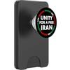 Woman Life Freedom Iran Unity For A Free Donna Vita Libertà Iran Unità per un Iran libero PopSockets PopWallet per MagSafe