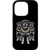 Cool 3 Hip Hop Trio Street Gold Chain Fu Custodia per iPhone 14 Pro Rottweiler Rottie Rap Old School Retro Streetwear anni '80 '90