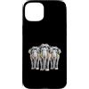 Cool 3 Hip Hop Trio Street Gold Chain Fu Custodia per iPhone 15 Plus Elefante Rap Old School Retro Streetwear 80s 90s Tre