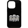 Cool 3 Hip Hop Trio Street Gold Chain Fu Custodia per iPhone 13 Pro Shih Tzu Dog Rap Old School Retro Streetwear anni '80 '90 Tre