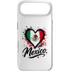Mexico Travel Heart Co Custodia per iPhone Air I Love Mexico Vacation Travel Heart Flag design messicano