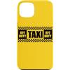 CAB DRIVER TAXI FUN COSTUME APPAREL Custodia per iPhone 13 TAXI OFF DUTY SEGNO GIALLO TAXI CAB COSTUME
